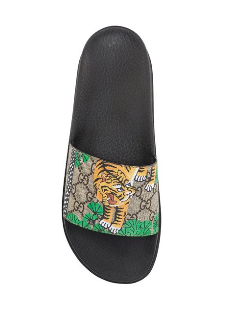 gucci bengal tiger slides|gucci tiger slides men's.